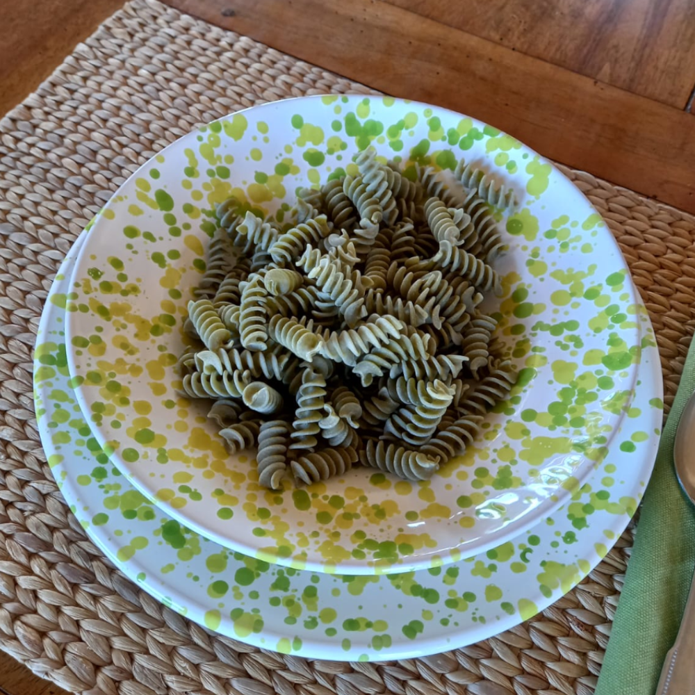 piatto-ceramica-pugliese-schizzato-serviziodipiatti-1460 servizio di piatti