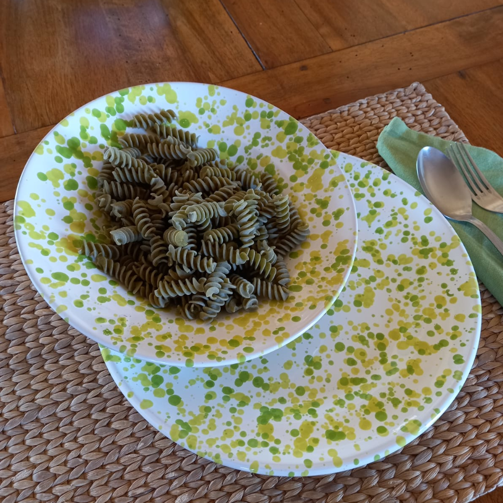 piatto-ceramica-pugliese-schizzato-serviziodipiatti-1461 servizio di piatti
