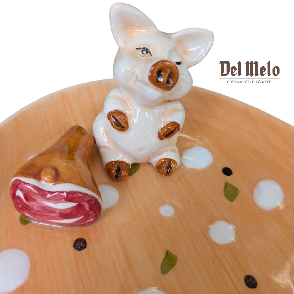 vassoio-piatto-salumi-maialini-799 Piatto da portata ovale linea salumi Piccolo